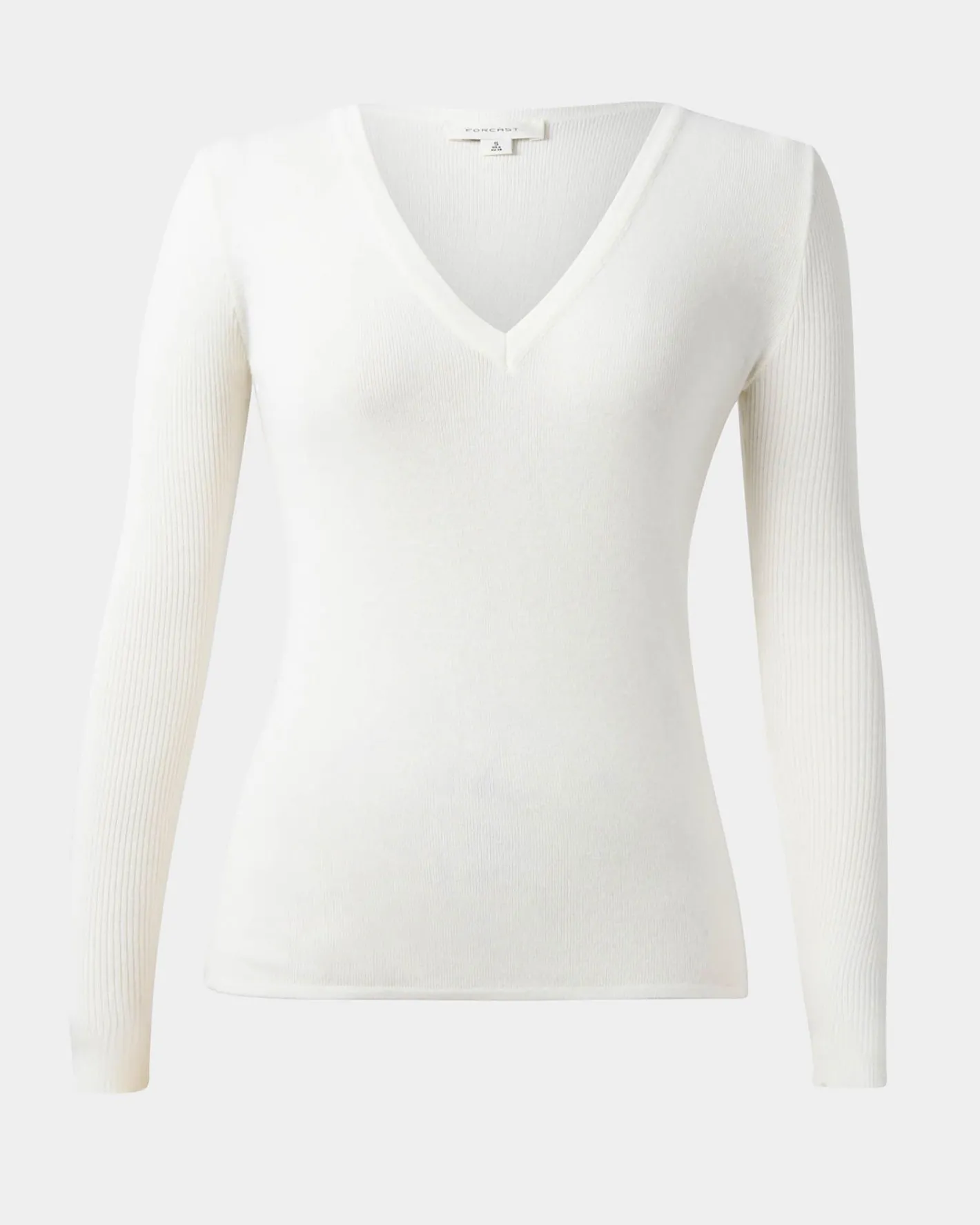 Forcast Vicky V-neck Knit Ivory Outlet