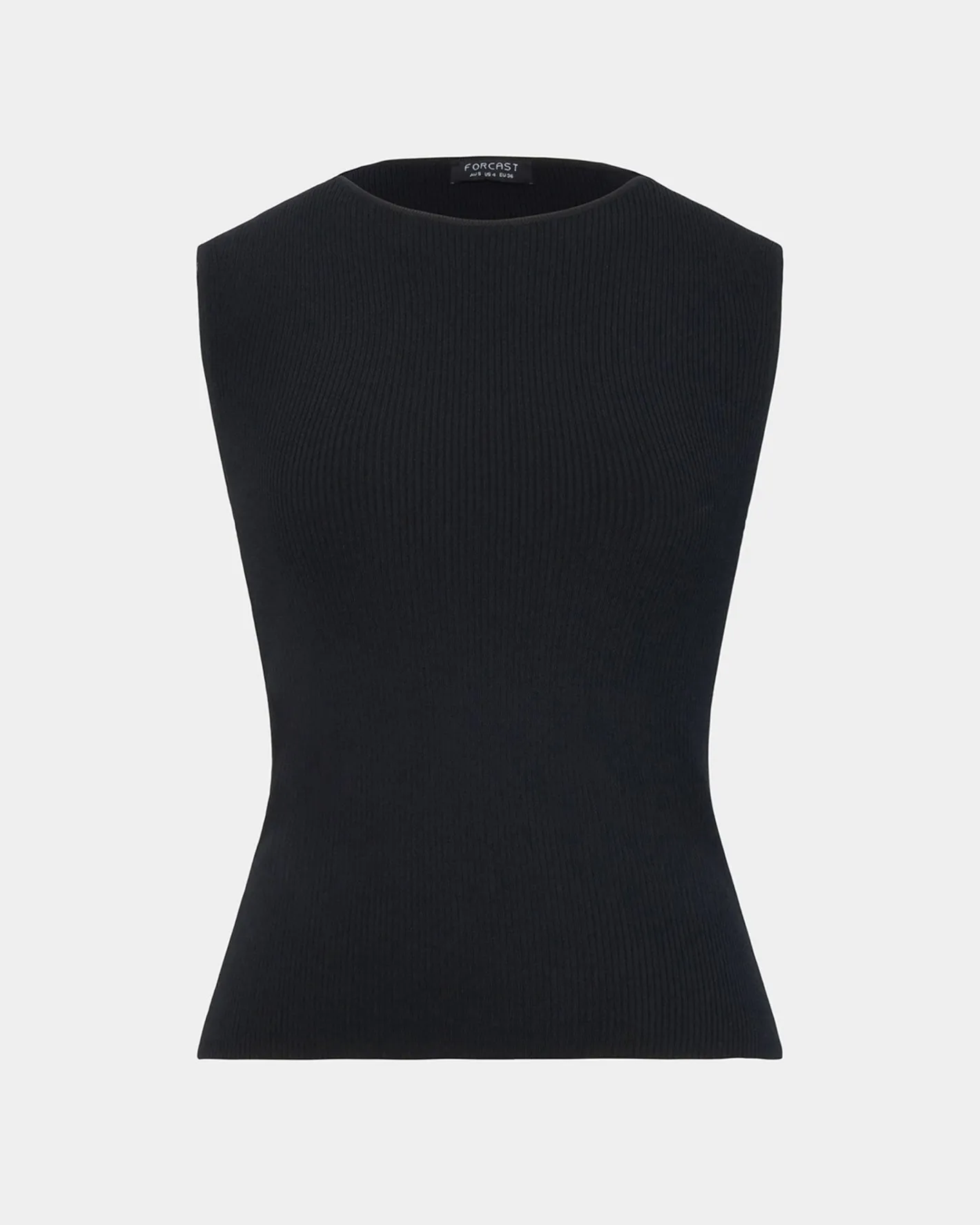 Forcast Viviana Sleeveless Knit Top Black