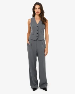 Forcast Westwood Elastic Waist Pants Grey Best