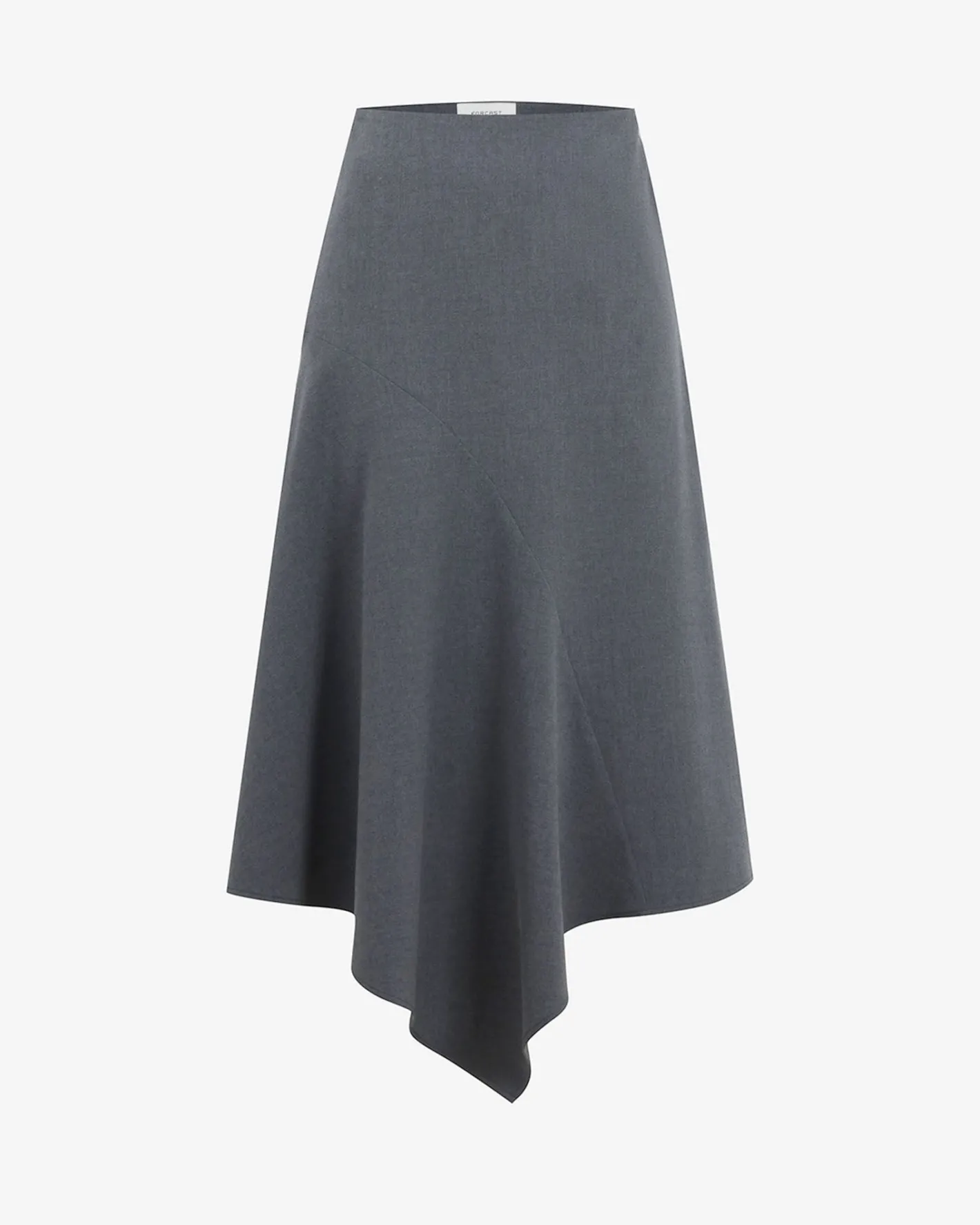 Forcast Westwood Midi Skirt Grey