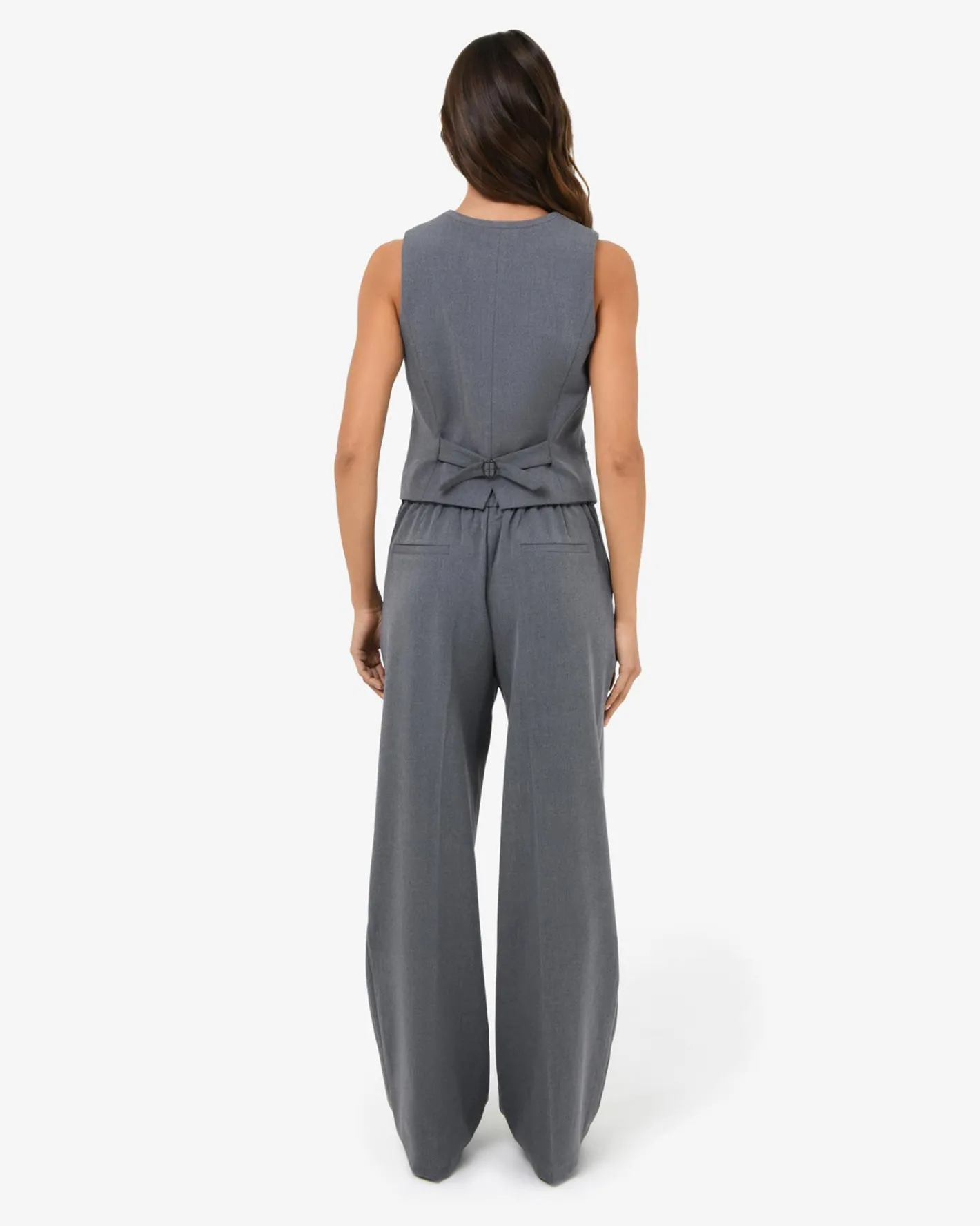 Forcast Westwood Tailored Vest Grey Discount
