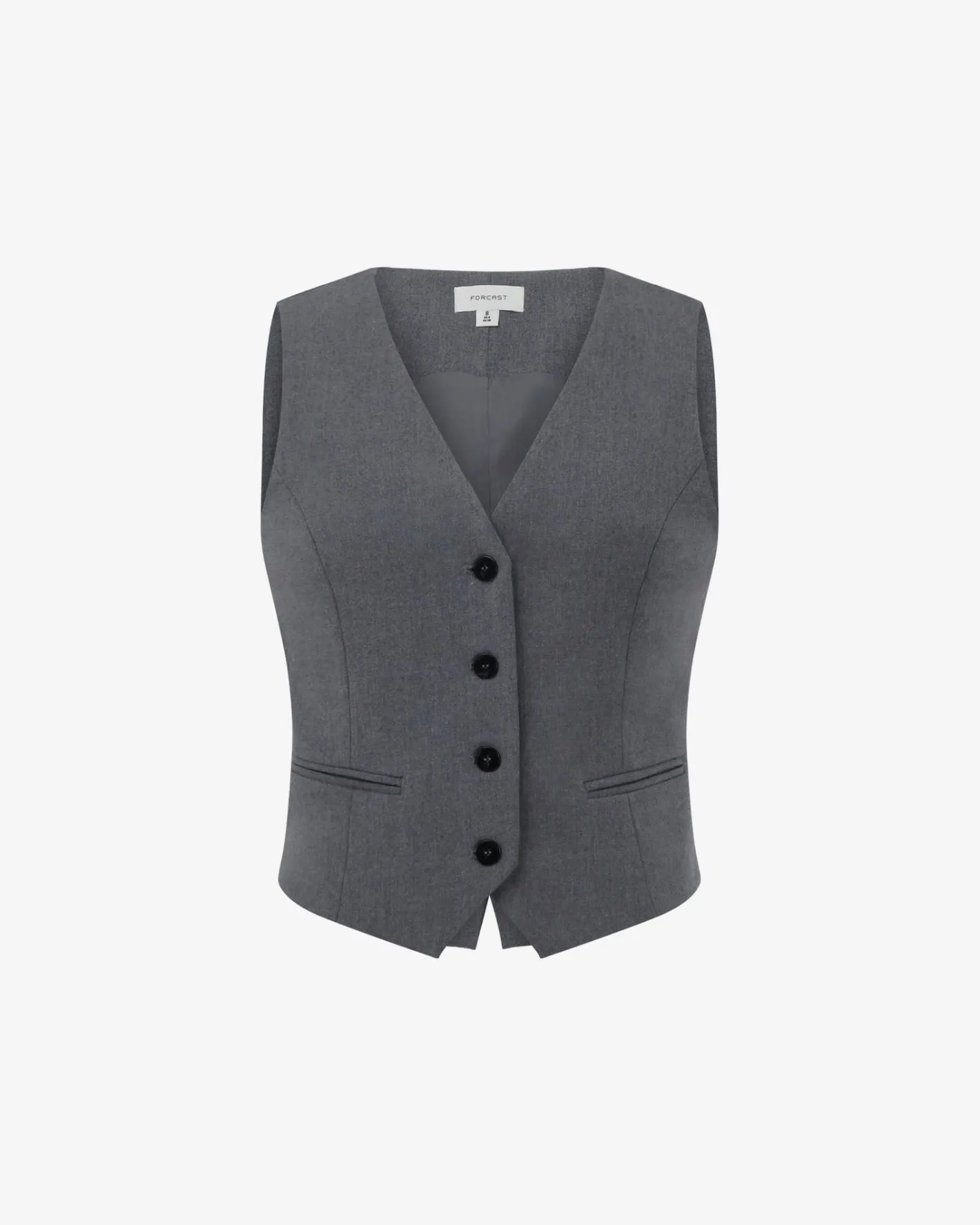 Forcast Westwood Tailored Vest Grey Discount