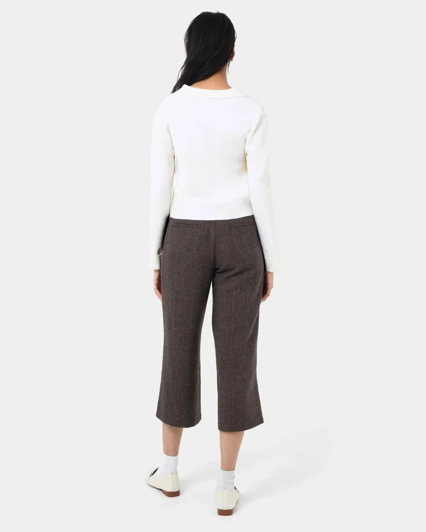 Forcast Willow Collar Cardigan Ivory