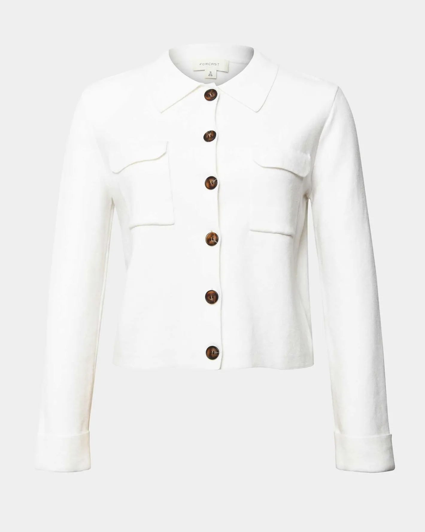 Forcast Willow Collar Cardigan Ivory