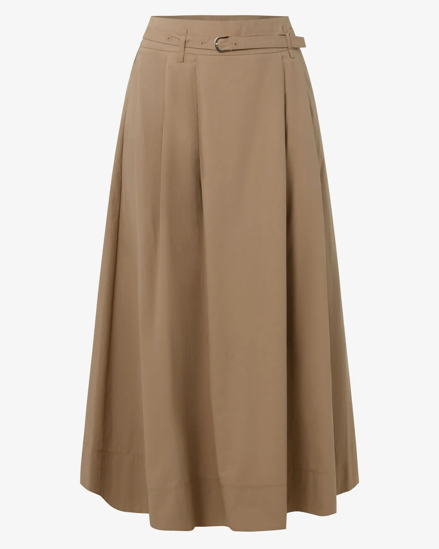 Forcast Willow Cotton Belted Skirt Camel Discount