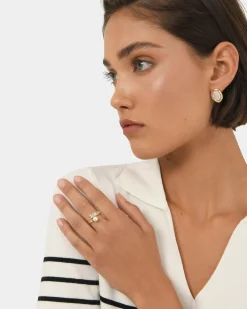 Forcast Winter 16k Plated Ring Gold Outlet