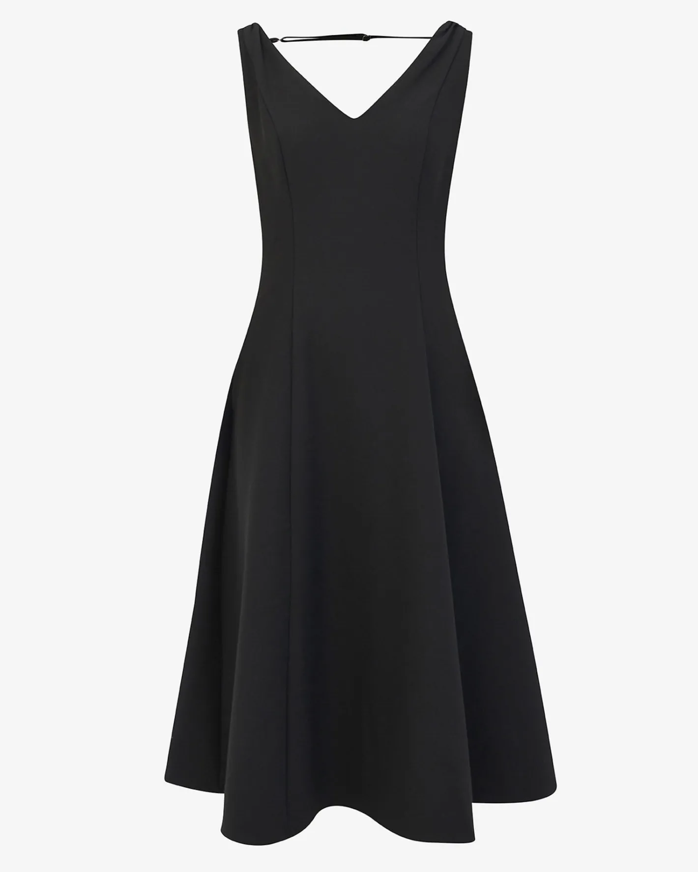 Forcast Yana V Neck Panel Dress Black Hot