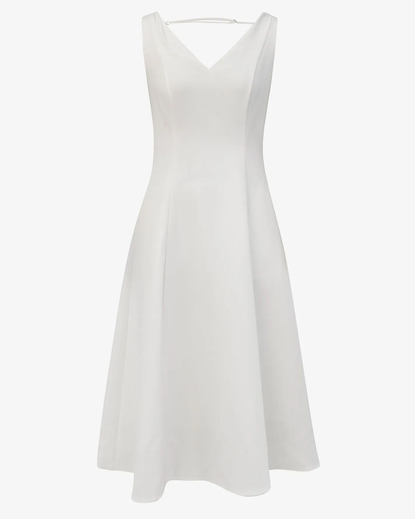 Forcast Yana V Neck Panel Dress Ivory Best