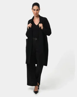 Forcast Yara Wool Blend Coatigan Black Outlet