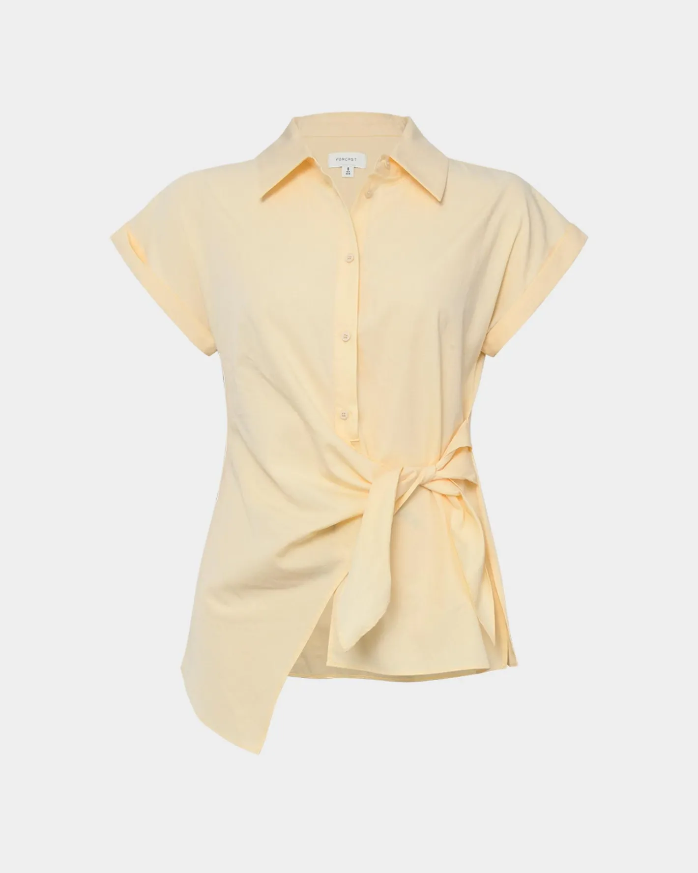 Forcast Zalia Tie Button Shirt Butter Online